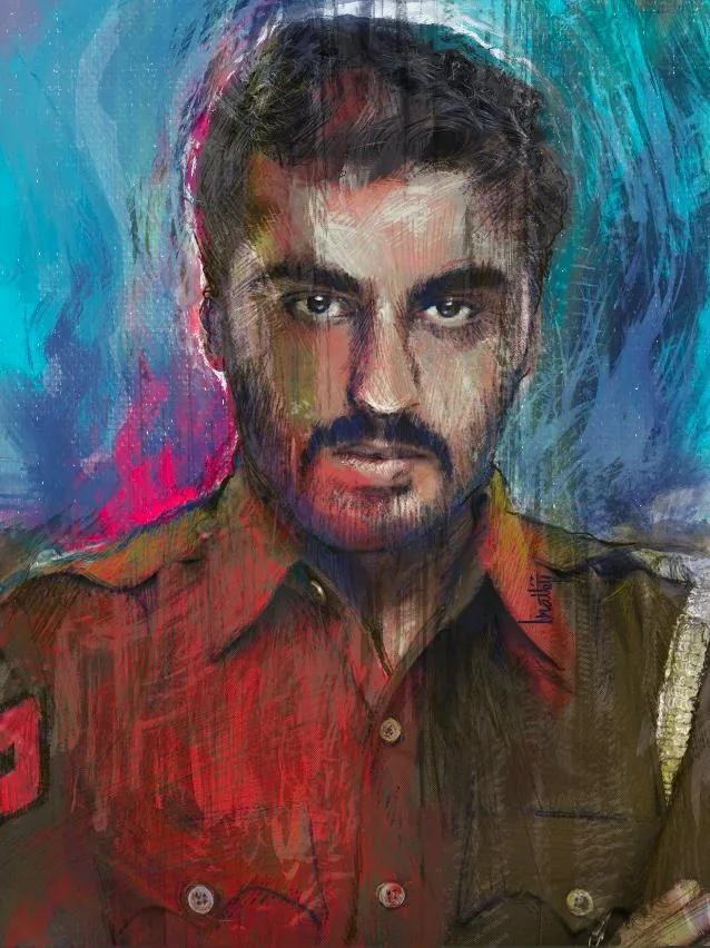Painted portrait, Sandeep